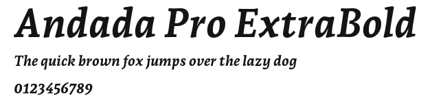 Andada Pro ExtraBold Preview