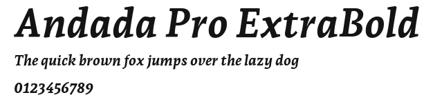 Andada Pro ExtraBold Preview