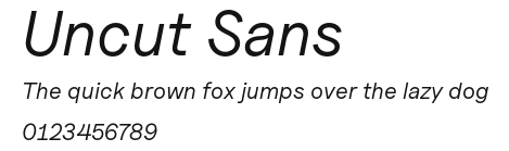 Uncut Sans Preview