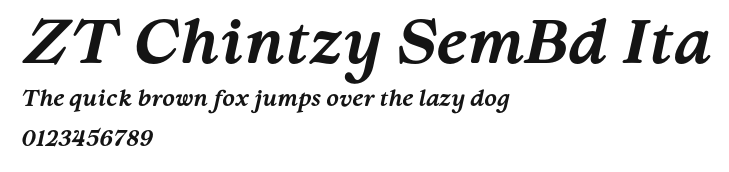 ZT Chintzy SemBd Ita Preview