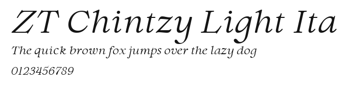 ZT Chintzy Light Ita Preview