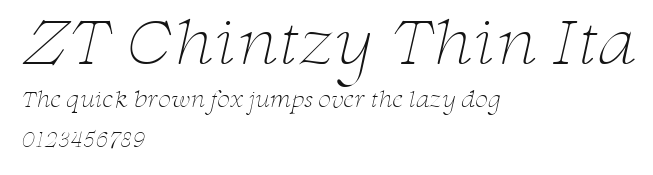 ZT Chintzy Thin Ita Preview