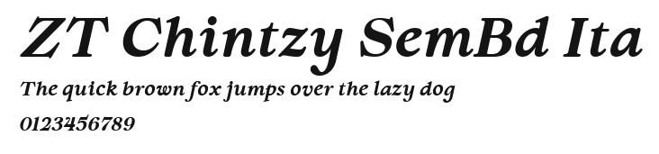 ZT Chintzy SemBd Ita Preview