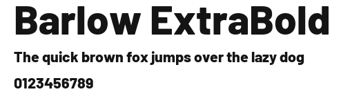 Barlow ExtraBold Preview