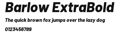 Barlow ExtraBold Preview