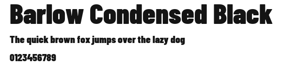 Barlow Condensed Black Preview