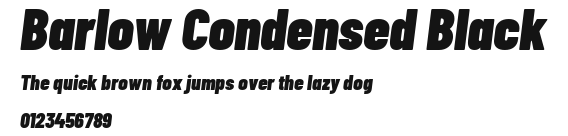 Barlow Condensed Black Preview