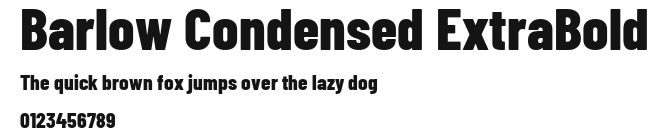Barlow Condensed ExtraBold Preview