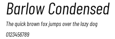 Barlow Condensed Preview