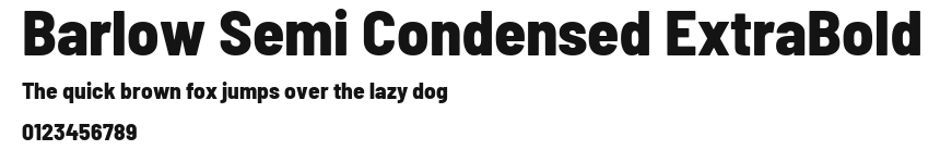 Barlow Semi Condensed ExtraBold Preview