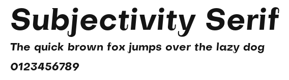 Subjectivity Serif Preview