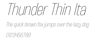 Thunder Thin Ita Preview