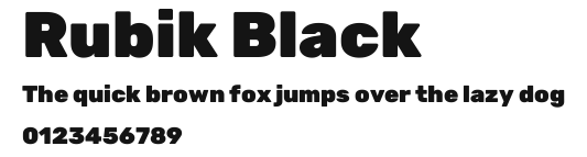 Rubik Black Preview