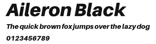 Aileron Black Preview
