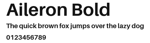 Aileron Bold Preview