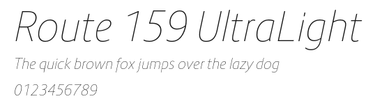 Route 159 UltraLight Preview