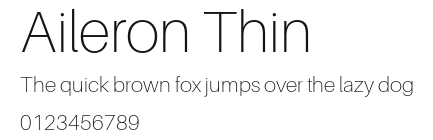 Aileron Thin Preview