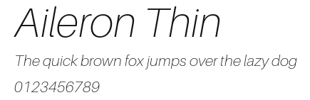 Aileron Thin Preview