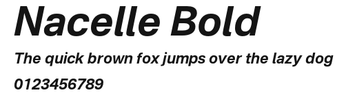 Nacelle Bold Preview