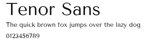 Tenor Sans Preview