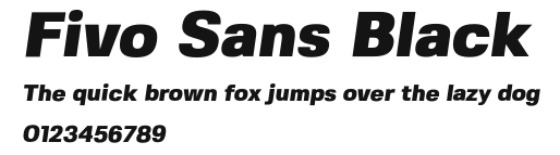Fivo Sans Black Preview