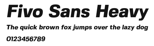 Fivo Sans Heavy Preview