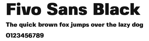 Fivo Sans Black Preview