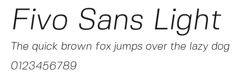 Fivo Sans Light Preview
