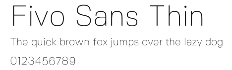 Fivo Sans Thin Preview