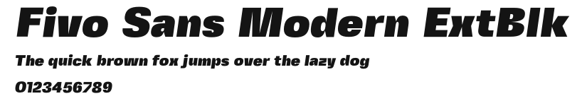 Fivo Sans Modern ExtBlk Preview