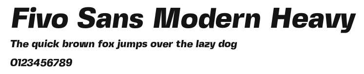 Fivo Sans Modern Heavy Preview