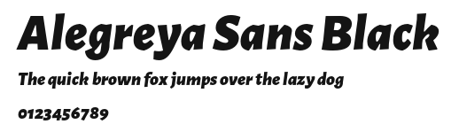 Alegreya Sans Black Preview