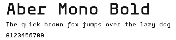 Aber Mono Bold Preview