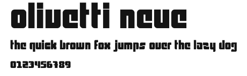 Olivetti Neue Preview
