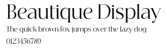 Beautique Display Preview