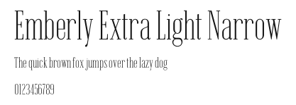 Emberly Extra Light Narrow Preview