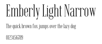 Emberly Light Narrow Preview