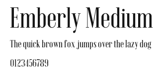 Emberly Medium Preview