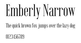Emberly Narrow Preview