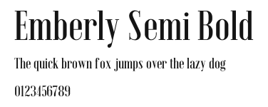 Emberly Semi Bold Preview