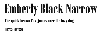 Emberly Black Narrow Preview