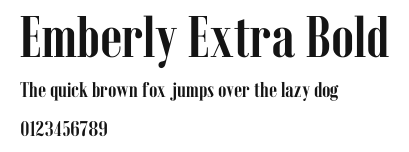 Emberly Extra Bold Preview