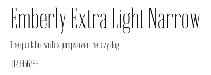 Emberly Extra Light Narrow Preview