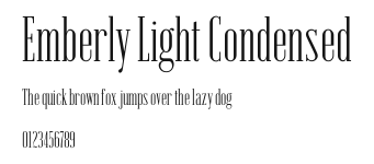Emberly Light Condensed Preview