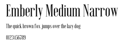 Emberly Medium Narrow Preview