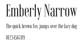 Emberly Narrow Preview