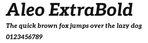 Aleo ExtraBold Preview