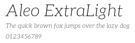Aleo ExtraLight Preview