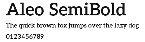 Aleo SemiBold Preview