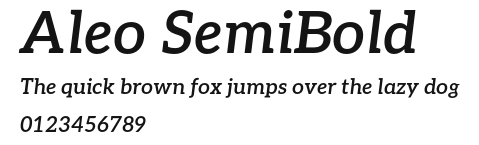 Aleo SemiBold Preview
